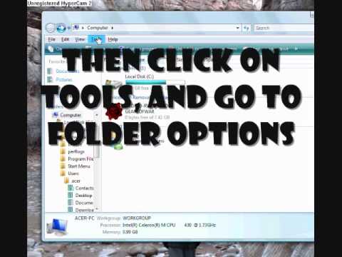 how to locate hidden folders