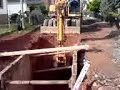 Baggern im Verbau Baggern im Verbau