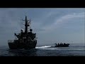 HMAS Albany intercepts a vessel