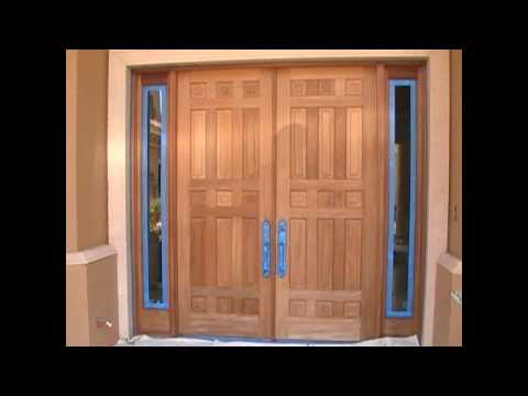 how to stain a door