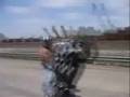 Guy biffs a wheelie bad