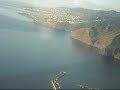 spectacular landing at Madeira airport from cockpit A320 spectacular landing at Madeira airport from cockpit A320