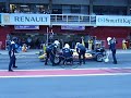 Barcelona race 2 pitstop Rears Alguersuari 2009 Carlin