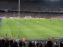 eto scoort winnend doelpunt tegen Boca Juniors