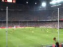 eto scoort winnend doelpunt tegen Boca Juniors