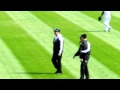 Kindergarten boy runs on field at Chicago White Sox game