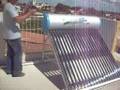 Aquecedor solar com tubos de vácuo em Fortaleza-Ceará-Brasil