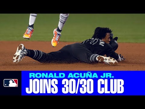 Video: Ronald Acuña Jr. joins 30-30 club!