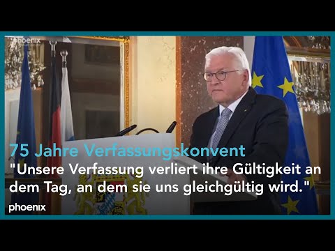 Bundespräsident Steinmeier: Rede zu 75 Jahre Verfassu ...