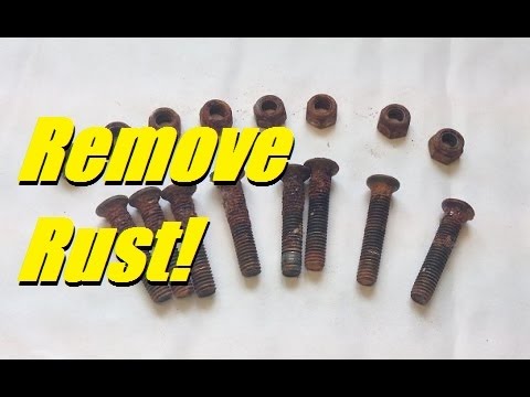 how to dissolve rust on a bolt