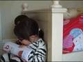 Lian & Kaia - Oct 31 '08 - Getting ready for Halloween