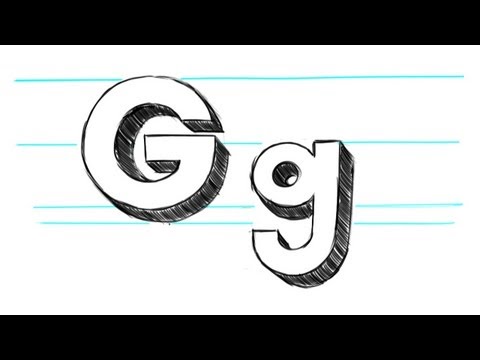 how to draw letter g