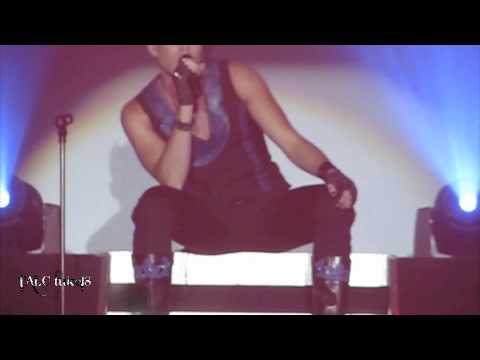 Adam Lambert singing WLL at Nokia