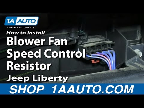 How To Install Replace Blower Fan Speed Control Resistor 2002-07 Jeep Liberty