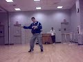 Poppin Hiphop freestyle dancing at JC dance studio