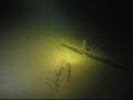 Historical shipwreck in lake