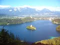panoramic of Lake Bled panoramic of Lake Bled