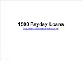 How to get 1500 Payday Loans