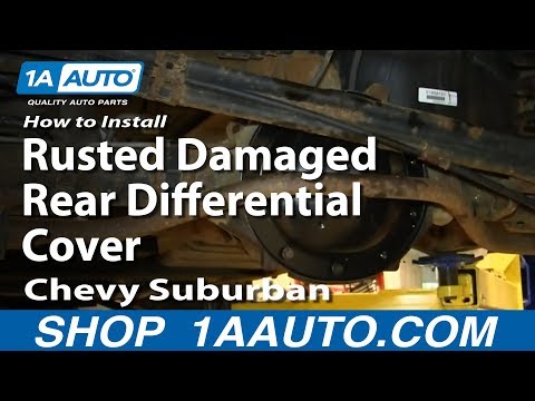 How To Install Replace Rusted Damaged Rear Differential Cover 2000-06 Chevy Suburban