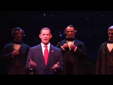 Animatronic - Disney's Hall of Presidents attraction at the Magic Kingdom in Walt Disney World has been updated to include speeches from advanced audio-animatronic version...