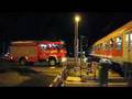 Die Feuerwehr Oberau steht vor der Schranke