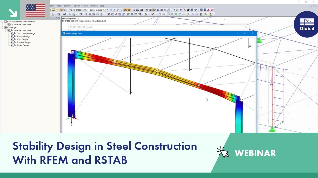 Stability Design in Steel Construction With RFEM and RSTAB