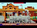 it's not about the skills, but about trying to bring back memories. travel along a train punching, kicking, and jumping over various opponents. stages vary between running on top of a moving train or riding a horse and shooting things for points