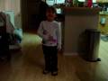 Tayla singing Turkey in the Straw