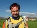 Partenza primo salto paracadute Luca apertura emergenza Partenza primo salto paracadute Luca apertura emergenza