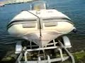 Recupero gommone con il kew 4000