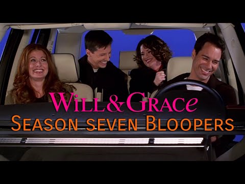 Will & Grace Season 7 Bloopers - 4K Upscale using Machine Learning