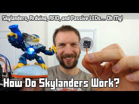 How do Skylanders work? RFID tags, passive LEDs, and Arduino