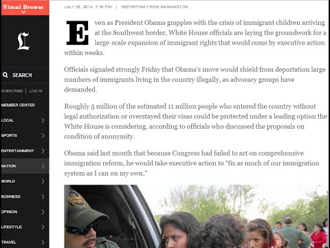 While You Were Watching Israel: Obama's Executive Order for 5 Million People!