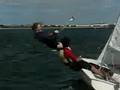 Upwind in a 420 in breeze