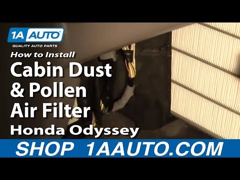 How To Install Replace Cabin Dust and Pollen Air Filter Honda Odyssey 99-04 1AAuto.com