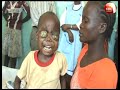 Boy with eye cancer