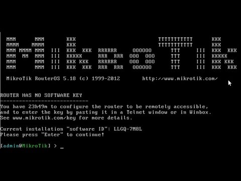 Install MikroTik OS on PC (MikroTik PC Router)