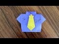 fold a Father's Day card (or guy birthday or Missionary card ), Part 2 - the tie, origami