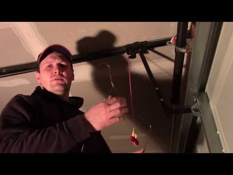 how to zip tie garage door