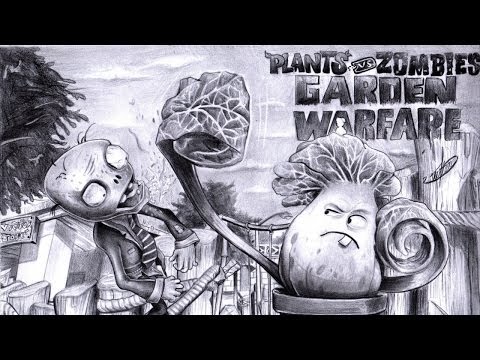 how to draw pvz garden warfare