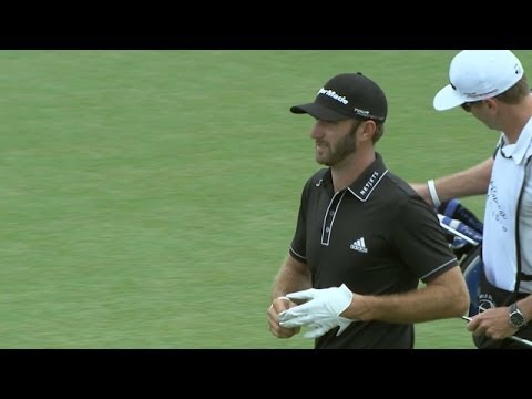 Dustin Johnson great approach sets up eagle on No. 1 at Cadillac