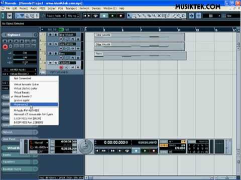 MusikTek.com Tutorial : Nuendo Part 20/24 - Hypersonic sebagai Virtual Keyboardist