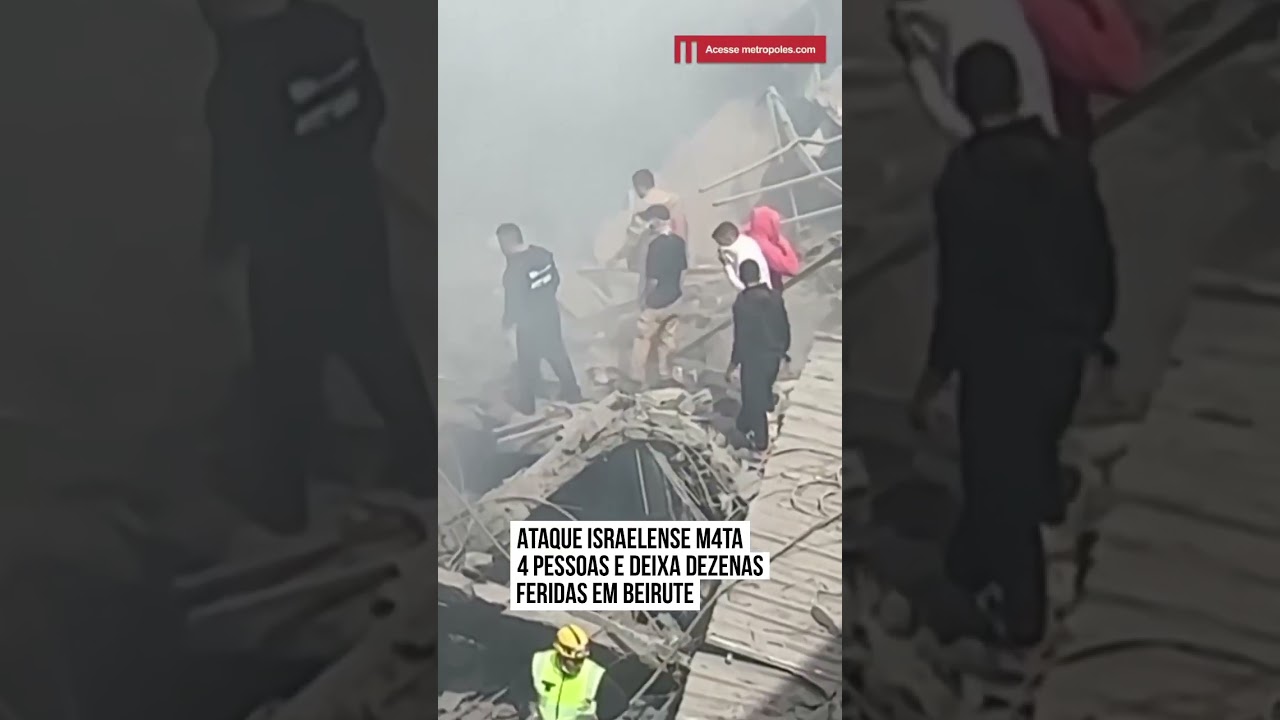 Ataque israelense mata 4 pessoas e deixa dezenas feridas em Beirute