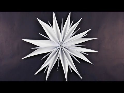 Stern aus Kopierpapier basteln ❁ Deko Ideen mit Flora-Shop