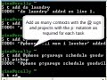 Todo.sh screencast, the short version