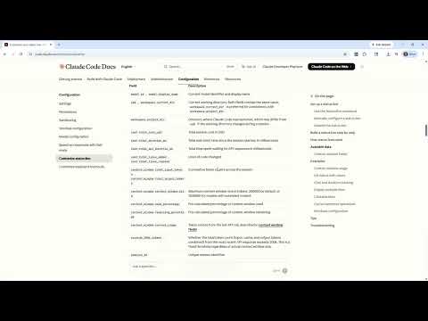 Claude Code Essentials - Status Line Follow Along