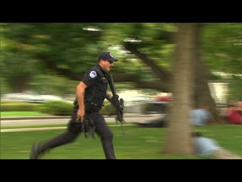 Capitol - Scenes of chaos after sources say multiple shots were fired near the U.S. Capitol building in Washington.