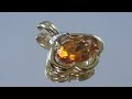 15 ct Imperial Topaz 14kt Gold Pendant Estate Jewelry
