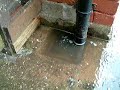 drain overflowing with sewage. Welsh Water / Dwr Cymru drain overflowing with sewage. Welsh Water / Dwr Cymru