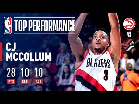 Video: CJ McCollum Records His First Career Triple-Double In Win vs ATL! | January 26, 2019
